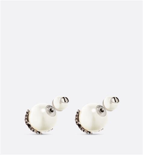 dior lion earrings|White Resin Pearl and Black Crystal Lion Dior Tribales Antique .